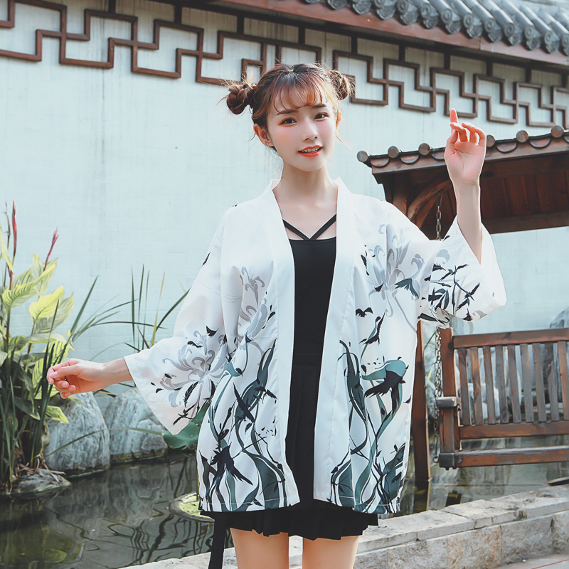 kimono shirt women, japanese kimono cardigan, japanese kimono blouse