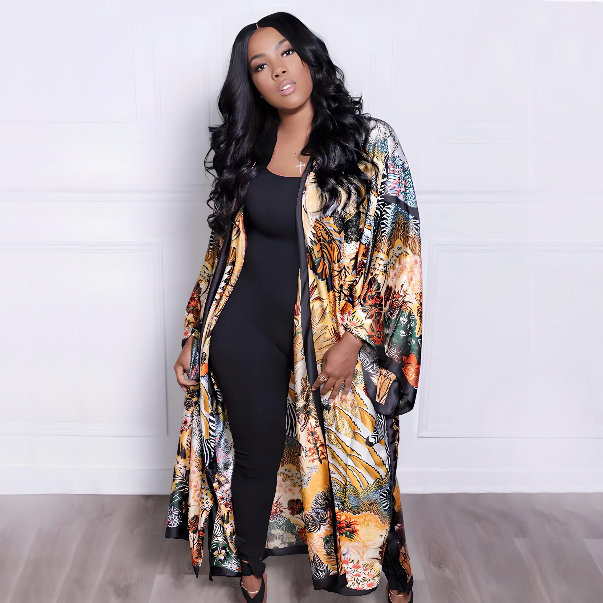 boho kimono, boho robe, bohemian kimono, long beach kimono