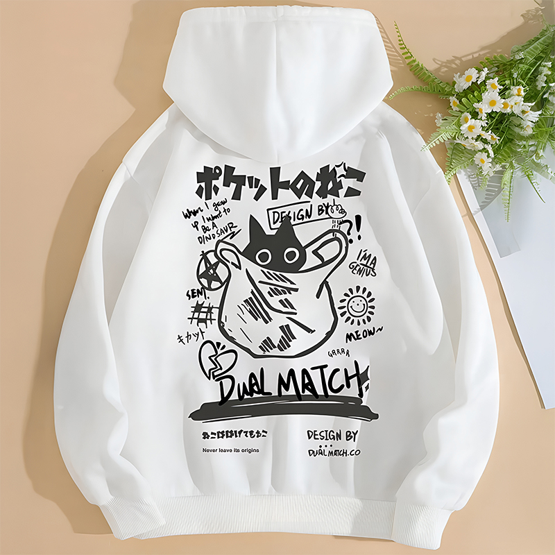 Damen-Hoodie, lässiger Hoodie, weiter Hoodie